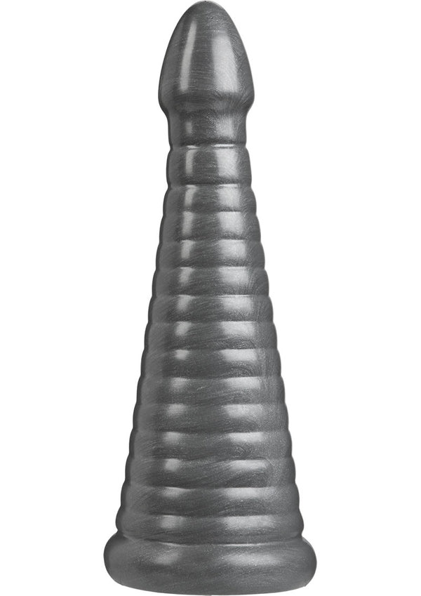 American Bombshell Rockeye Dildo - Grey/Gun Metal - 11in