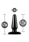 Anal Adventures Basic Anal Plug - Black - Medium
