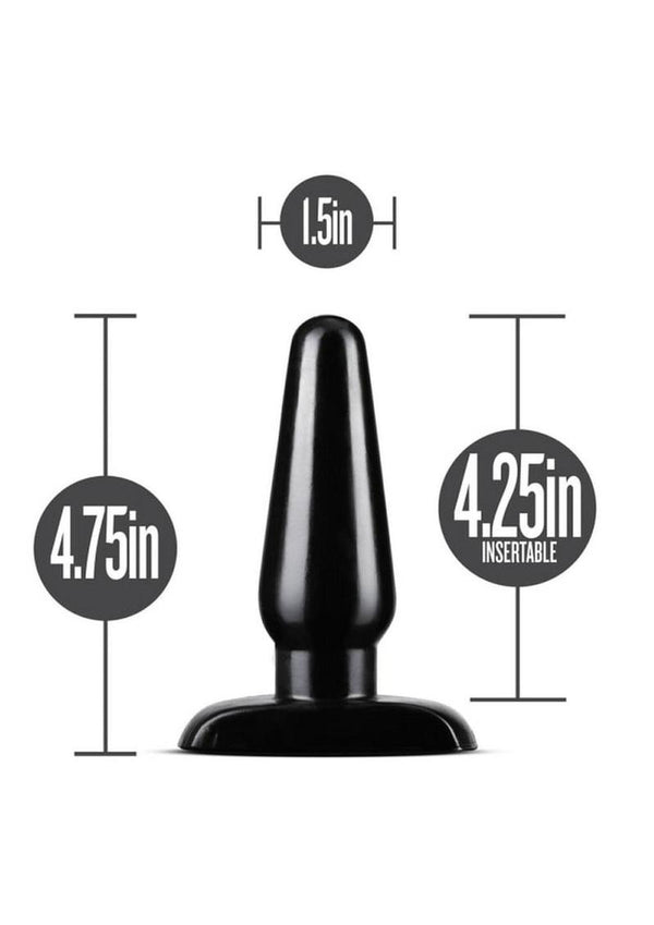 Anal Adventures Basic Anal Plug - Black - Medium