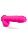 Au Naturel Bold Big John Dildo with Suction Cup and Balls - Pink - 11in