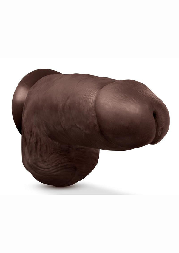Au Naturel Chub Dildo with Suction Cup - Chocolate - 10in