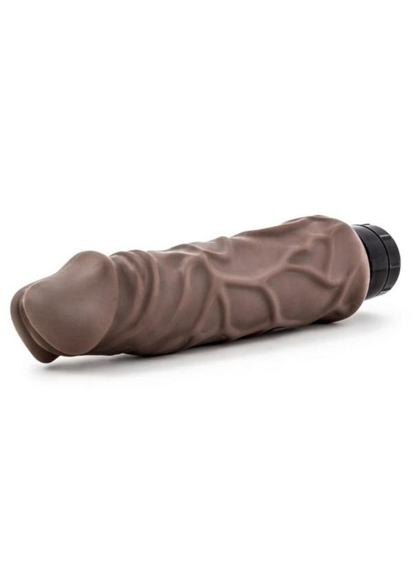 Au Naturel Home Wrecker Vibrating Dildo - Brown/Caramel - 9.5in