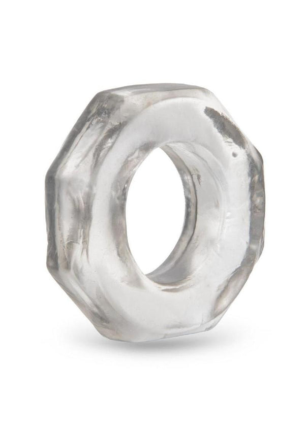 B-Vibe Stretch Tech Bolt Ultra Stretchy Cock Ring - Clear