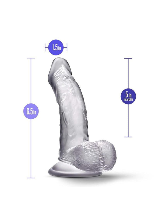 B Yours Diamond Sparkle Dildo - Clear - 6.5in