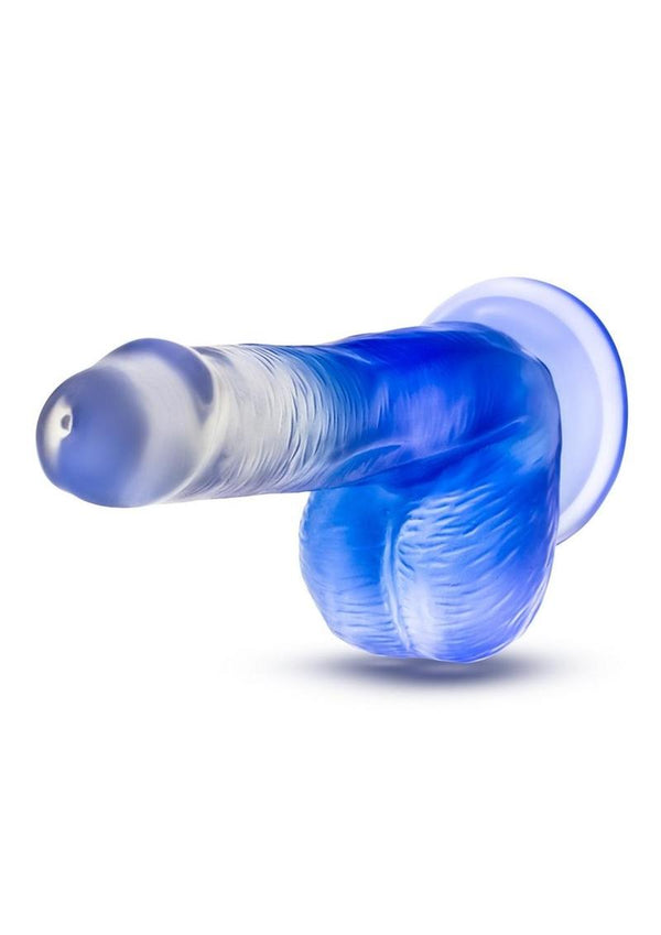 B Yours Stilla Blue Dildo - Blue/Clear - 6in