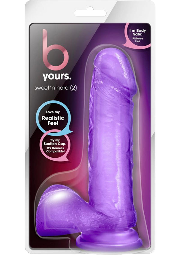 B Yours Sweet N' Hard 2 Dildo with Balls - PATS Inc.