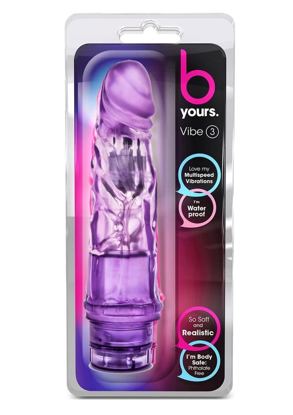 B Yours Vibe 3 Vibrating Dildo - PATS Inc.