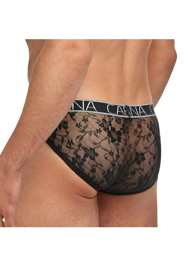Banana Cabana Lace Nights Low Rise Brief - Black - Large/Medium