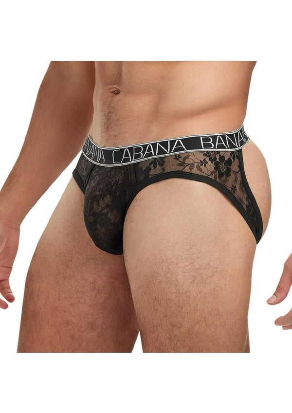 Banana Cabana Lace Nights Open Back Brief - PATS Inc.