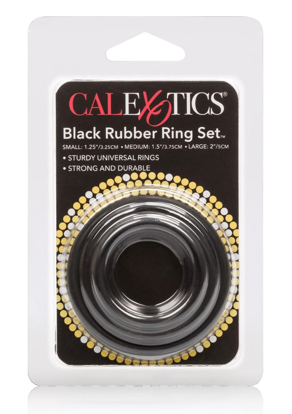 Black Rubber Cock Rings - PATS Inc.