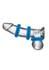 Blue Line Ultra-Slim Stretch Cock Rings - PATS Inc.