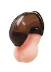 Blueline Tpe Chastity Cage with Ball Loop and Pisshole