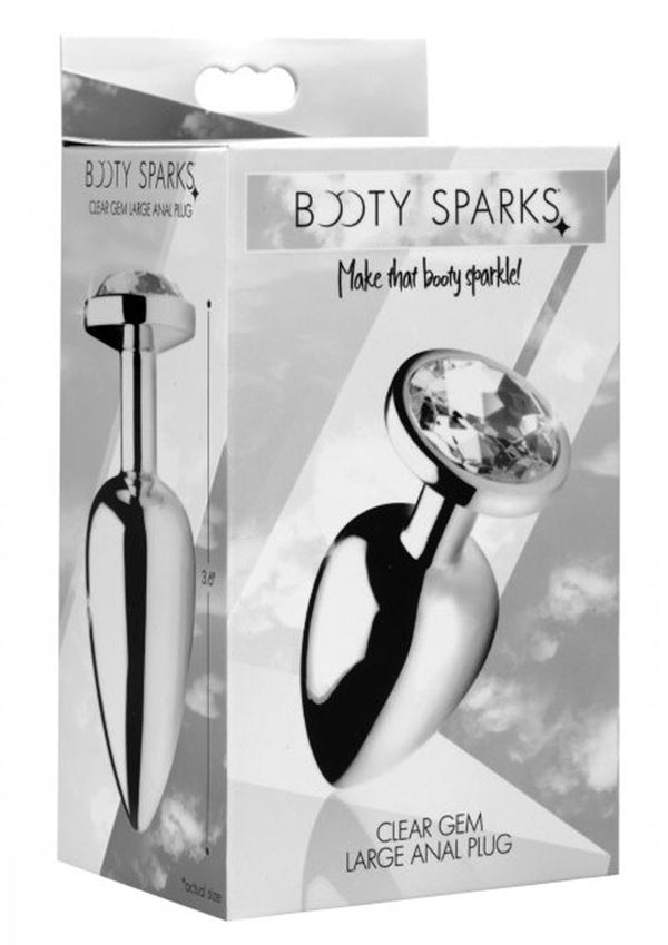 Booty Sparks Clear Gem Large Anal Plug - PATS Inc.