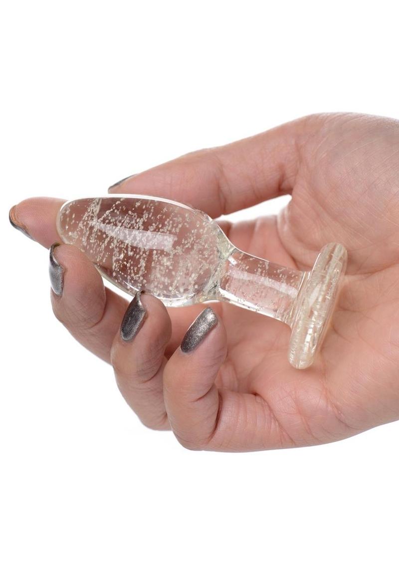 Booty Sparks Glow In The Dark Glass Anal Plug Emerald Fantaseas Booty Sparks Glow In The Dark Glass Anal Plug Emerald Fantaseas