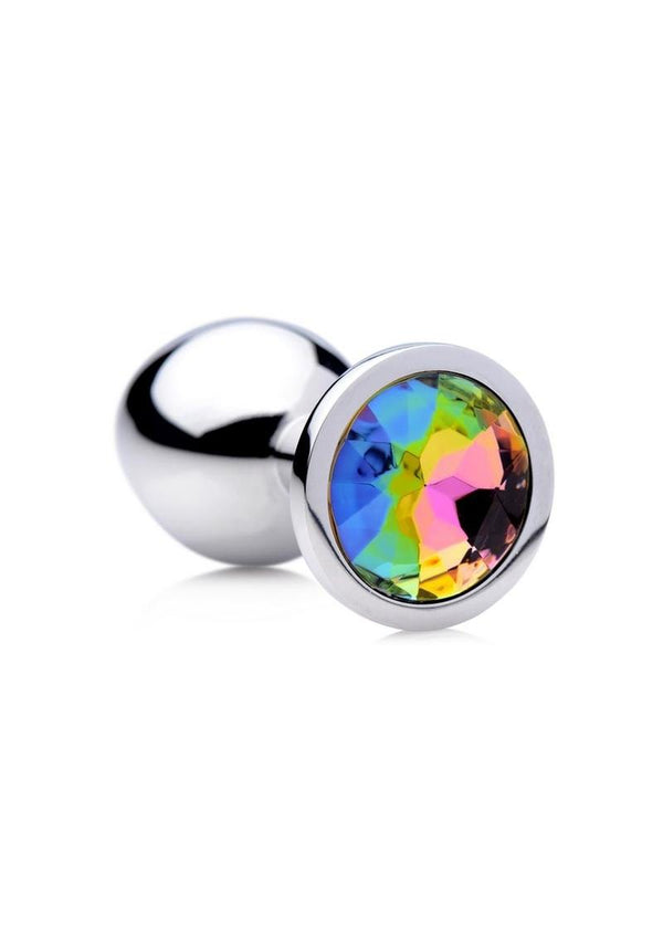 Booty Sparks Rainbow Prism Gem Anal Plug - Multicolor - Medium