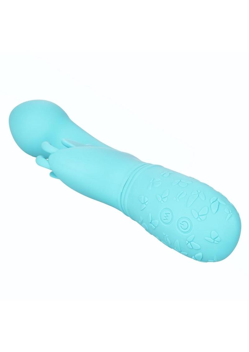 Butterfly Kiss Rechargeable Silicone Dual Vibrator – Emerald Fantaseas