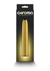 Chroma Classic Rechargeable Vibrator - Gold - 7in