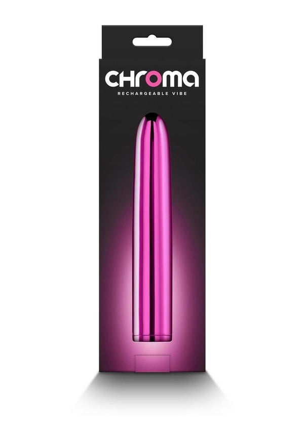 Chroma Classic Rechargeable Vibrator - Pink - 7in