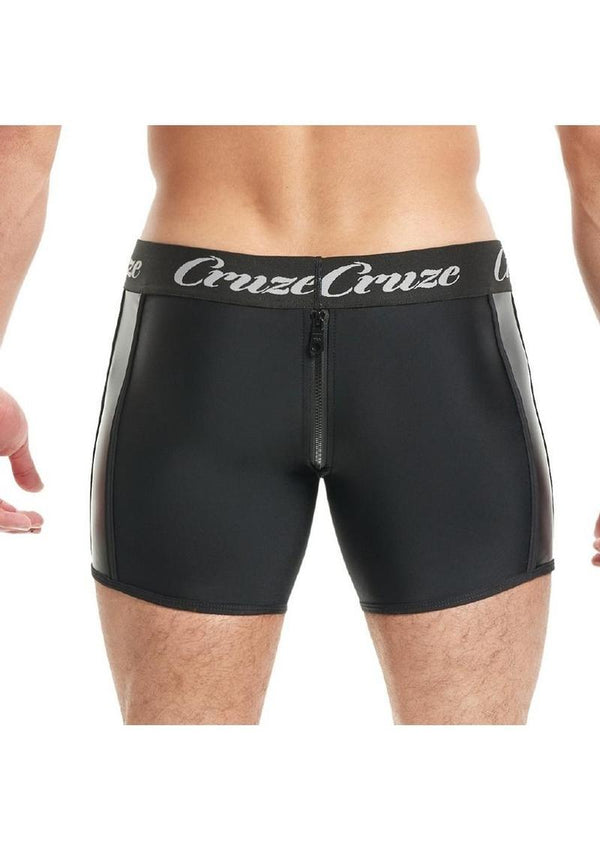 Cruze High Bar Zipper Trunk with Cock Ring - Black - Large/XLarge