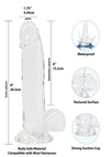 Crystal Addiction Dildo with Balls - PATS Inc.