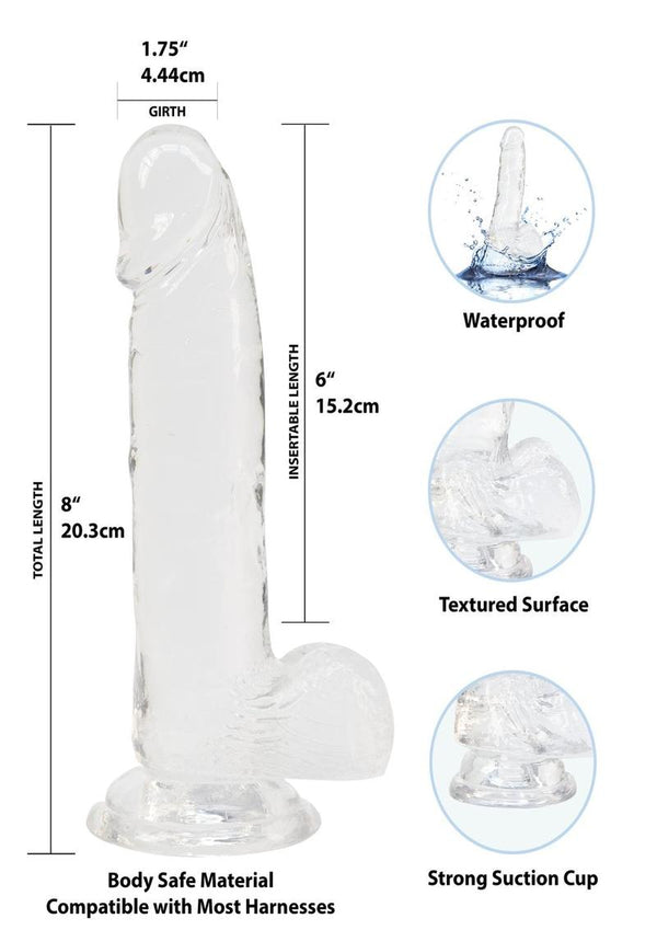 Crystal Addiction Dildo with Balls - PATS Inc.
