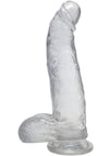 Crystal Jellies Curved Realistic Cock with Balls
