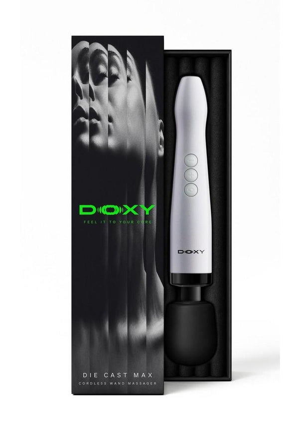 Doxy Die Cast Max Rechargeable Cordless Body Wand - White