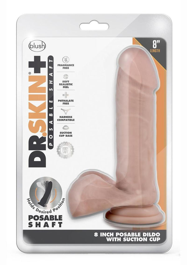 Dr. Skin Plus Posable Dildo with Balls - PATS Inc.