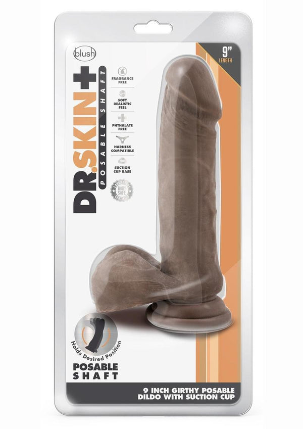 Dr. Skin Plus Thick Posable Dildo with Balls - PATS Inc.