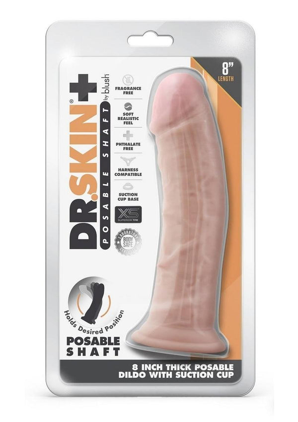Dr. Skin Plus Thick Posable Dildo with Suction Cup - PATS Inc.