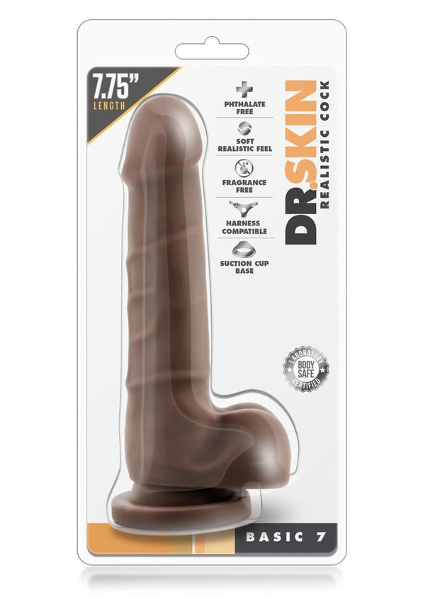 Dr. Skin Basic 7 Dildo with Balls - PATS Inc.