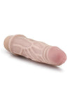 Dr. Skin Cock Vibe 3 Vibrating Dildo - Flesh/Vanilla - 7.25in
