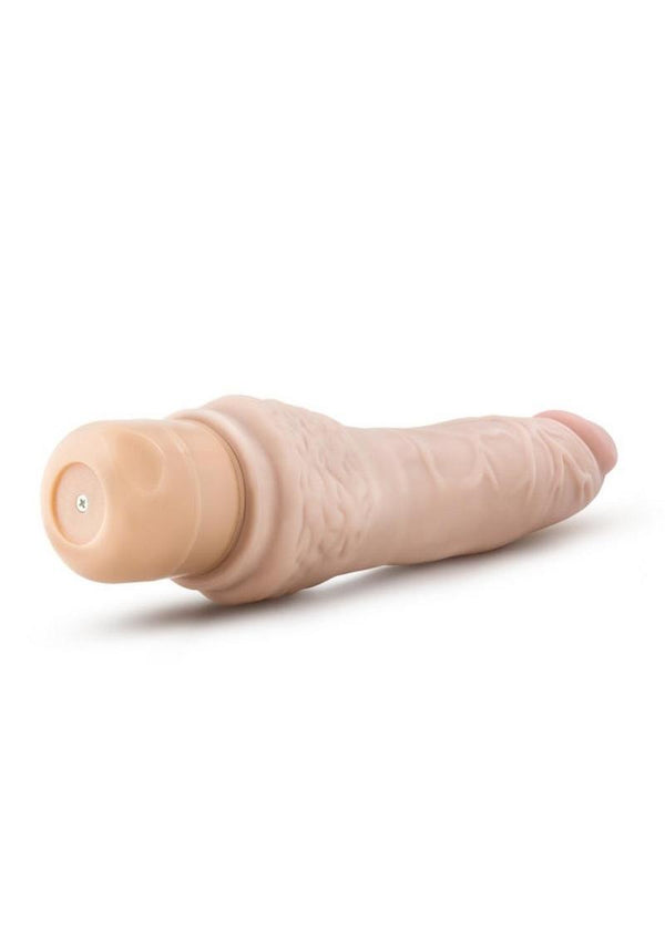Dr. Skin Cock Vibe 7 Vibrating Dildo - Vanilla - 8.5in