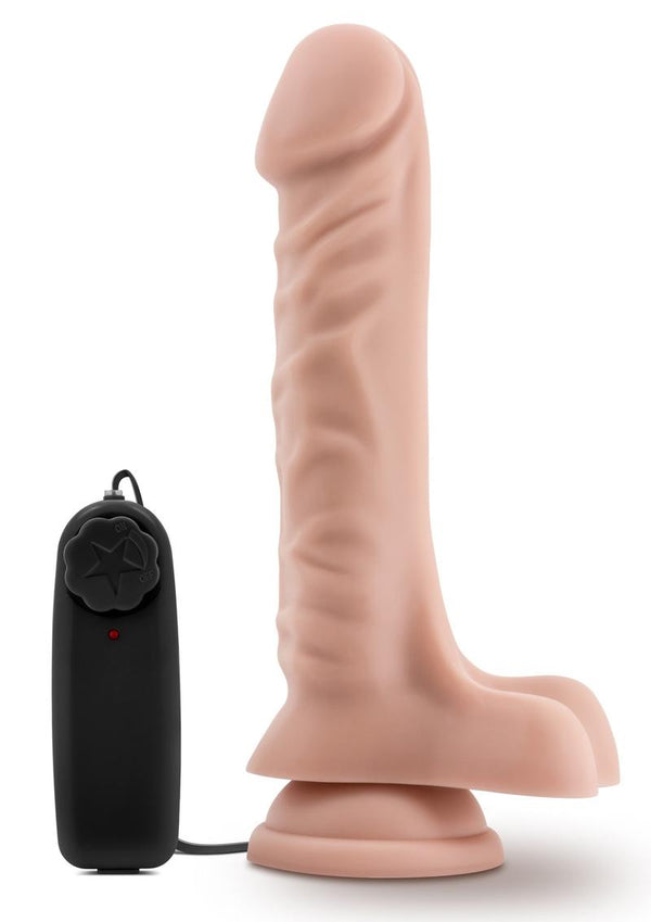 Dr. Skin Dr. James Vibrating Dildo with Balls and Remote Control - PATS Inc.