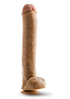 Dr. Skin Dr. Michael Dildo with Balls and Suction Cup - Caramel - 14in