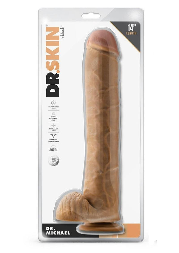 Dr. Skin Dr. Michael Dildo with Balls and Suction Cup - PATS Inc.