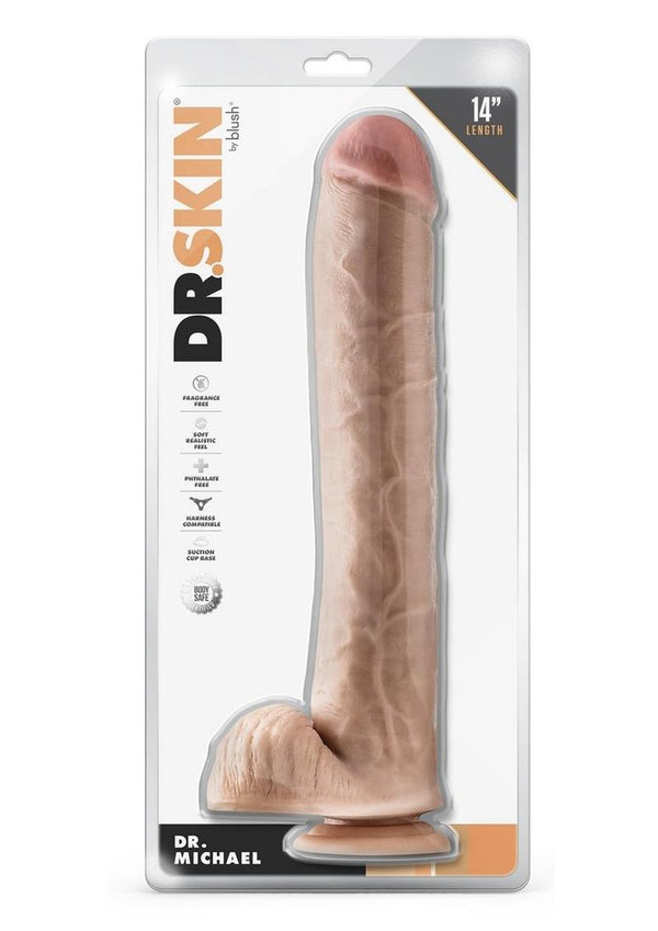 Dr. Skin Dr. Michael Dildo with Balls and Suction Cup - PATS Inc.