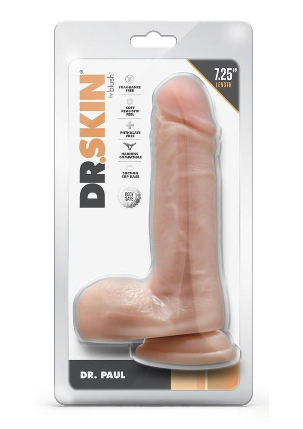 Dr. Skin Dr. Paul Dildo with Balls and Suction Cup - PATS Inc.