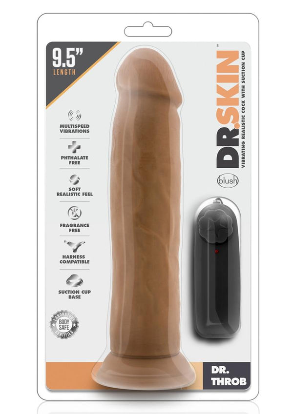 Dr. Skin Dr. Throb Vibrating Dildo with Remote Control - PATS Inc.