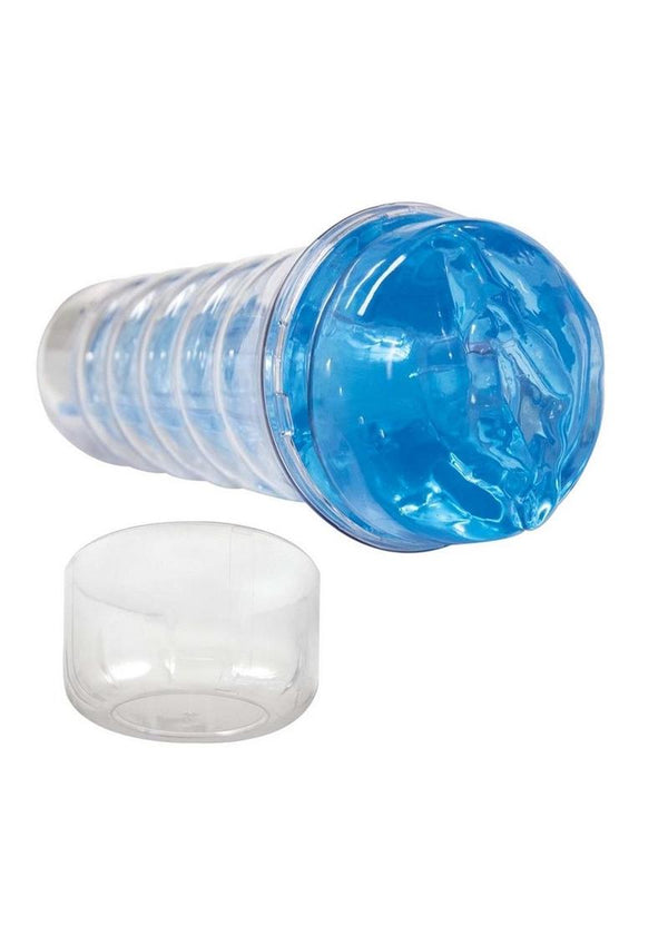 Dream-Lite Crystal Vagina Masturbator - Blue
