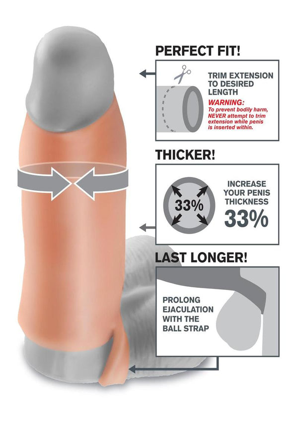 Fantasy X-Tensions Real Feel Enhancer XL Girth Enhancement Sleeve - PATS Inc.