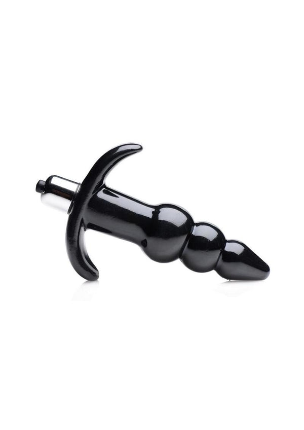 Frisky Bubbling Noir Ribbed Anal Plug - PATS Inc.