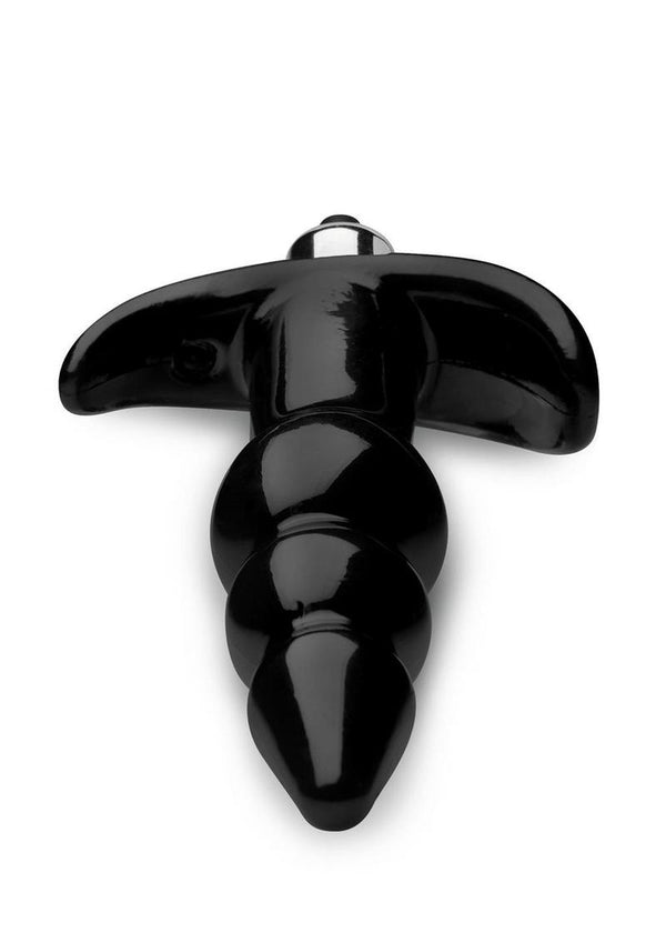 Frisky Bubbling Noir Ribbed Anal Plug - PATS Inc.
