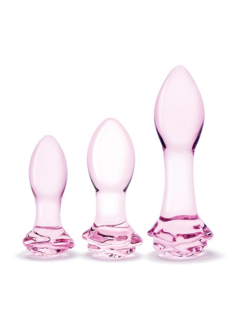 Glas Rosebud Butt Plug – Emerald Fantaseas