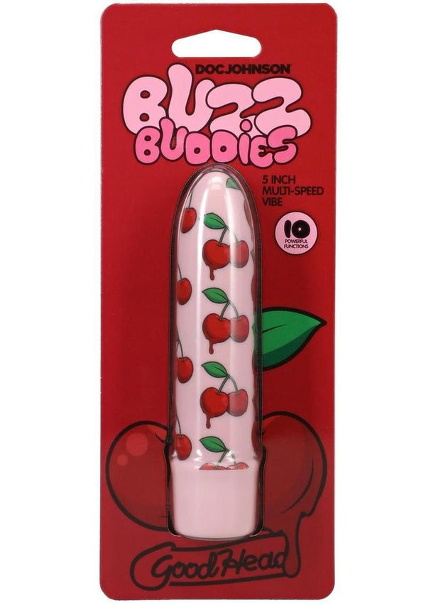 Goodhead Buzz Buddies Cherries 5in Vibe - Pink/Red