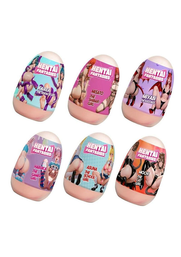 Hentai Girls Egg Masturbators {6 Pack) - Assorted
