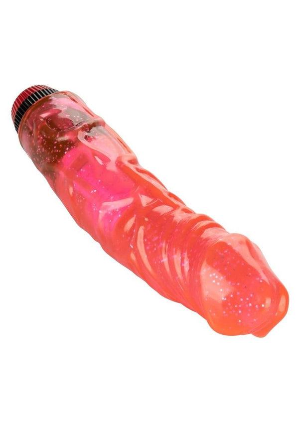 Hot Pinks Devil Dick Vibrating Dildo - Pink - 8in