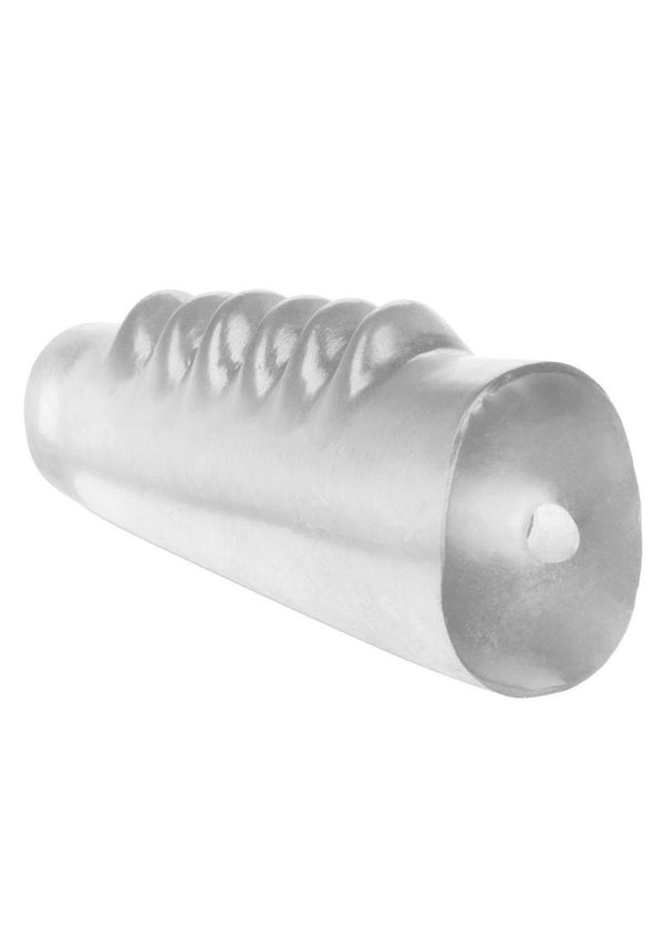 Hot Rod Xtreme Enhancer Penis Sleeve with Tiered Ridges - Clear