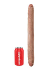 King Cock Thick Double Dildo - Caramel/Tan - 16in