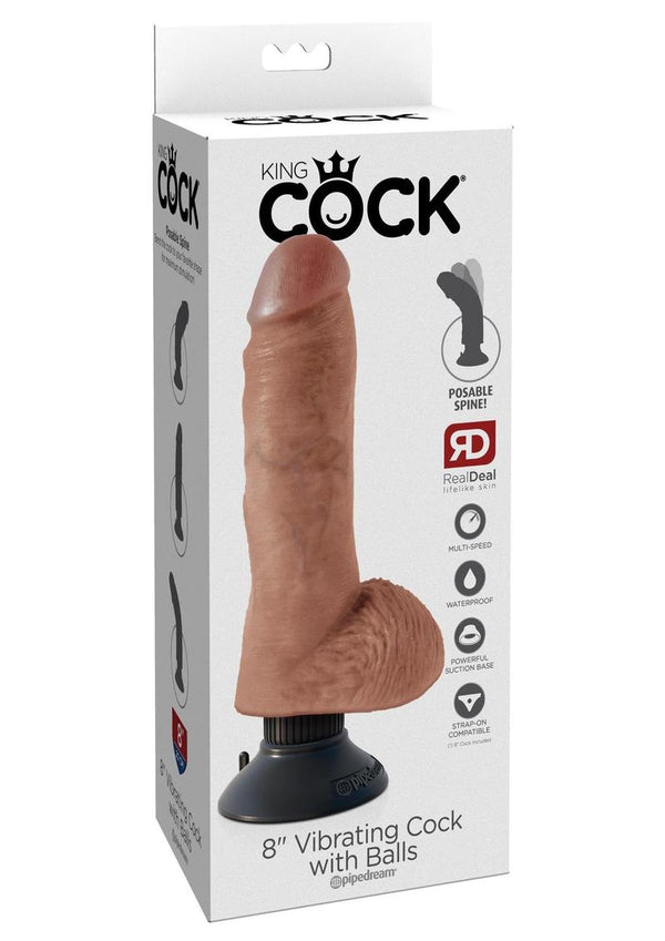 King Cock Vibrating Dildo with Balls - PATS Inc.